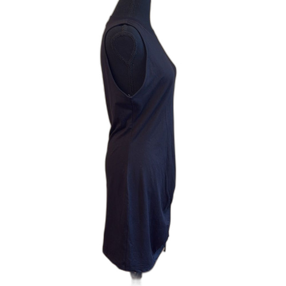 Socialite dress sleeveless drawstring ruched minidress black size Large. NWOT - Picture 3 of 6